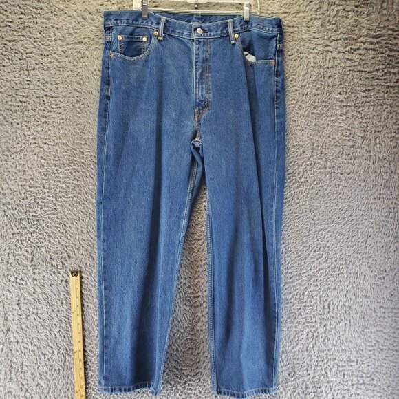 Levis Jeans Mens Size 40x30 Blue 550 Relaxed Fit Tapered Leg Denim Classic - Picture 3 of 11